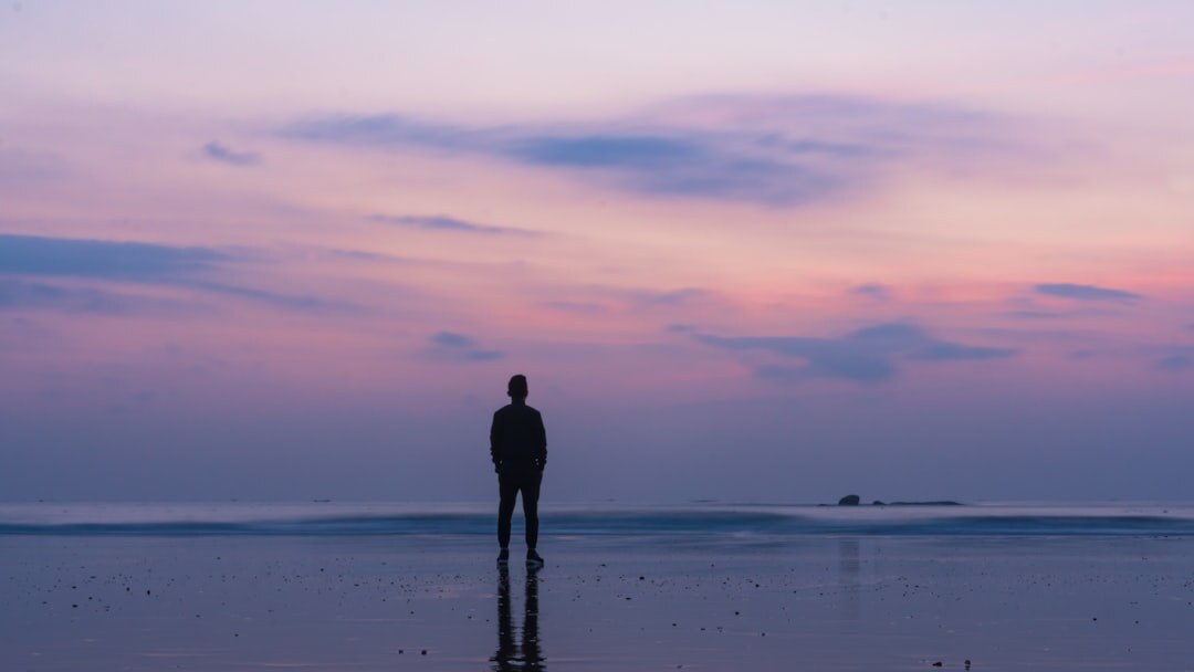 person reflecting alone